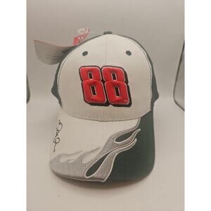 DALE JR. Hat Baseball Cap White/green amp Energy Race Auto 88 USA NEW